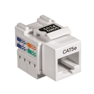 CONECTOR FÊMEA SOHOPLUS CAT.5E T568A/B - BRANCO