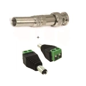 CONECTOR BNC COM BORNE - PACOTE COM 10UN