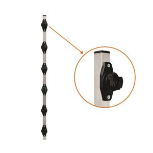 HASTE CANTONEIRA QUADRADA LISA 25 X 25 1M COM 12 CASTANHAS