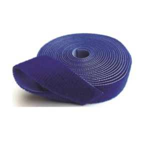VELCRO DUPLA FACE SLIM 4YD ( QWIK TIE) COM 3,6 MTS AZUL VELCRO