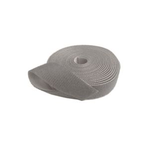 VELCRO DUPLA FACE SLIM 4YD (QWIK TIE) COM 3,6M CINZA VELCRO