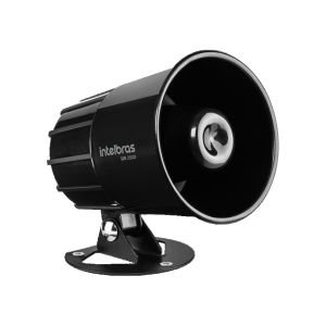 SIRENE COM FIO 9 A 15 VDC/115 DB PARA SISTEMA DE SEGURANÇA SIR 2000 PRETA