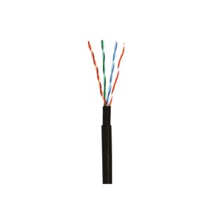 CAT LAN 5E 4PX24AWGX 100MHZ RL0100M - PRETO