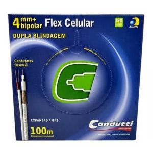 CABO COAXIAL 85%4MMCEL 750HM 100M2X26AWG